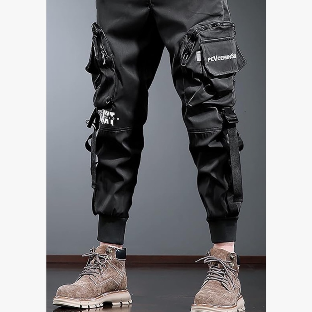 Bershka Black Cargo Pants for boy